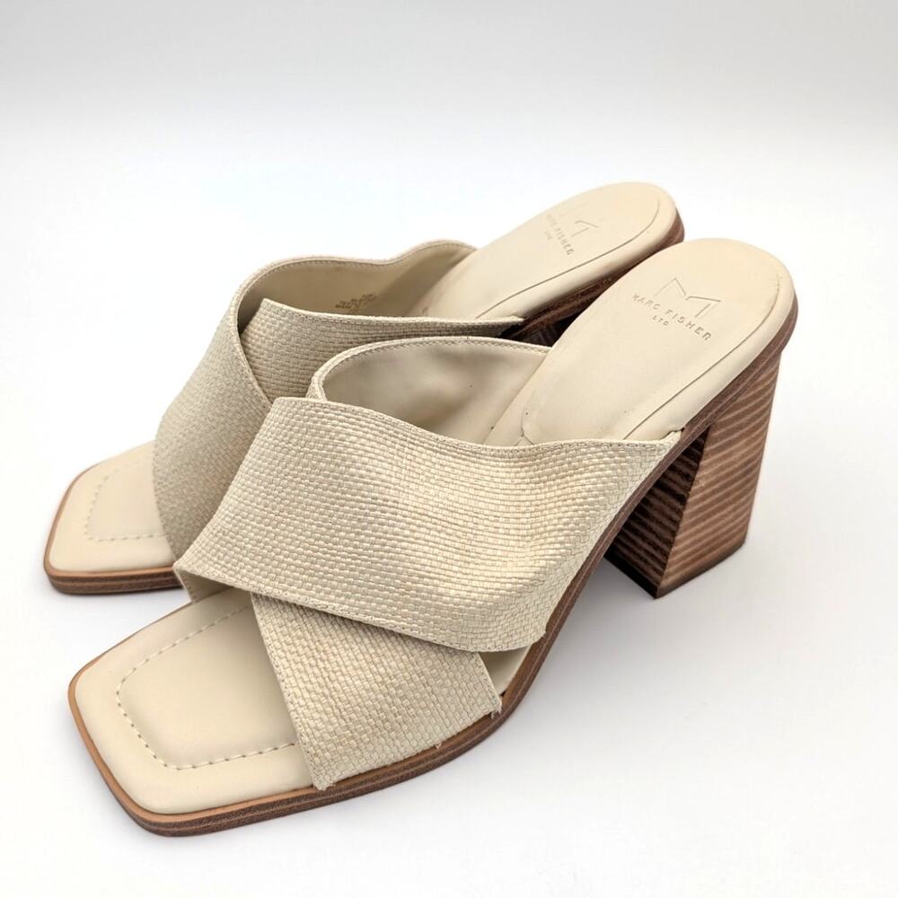 Marc Fisher Barli Crossover High Heel Sandals Light Natural Size US10M EU41